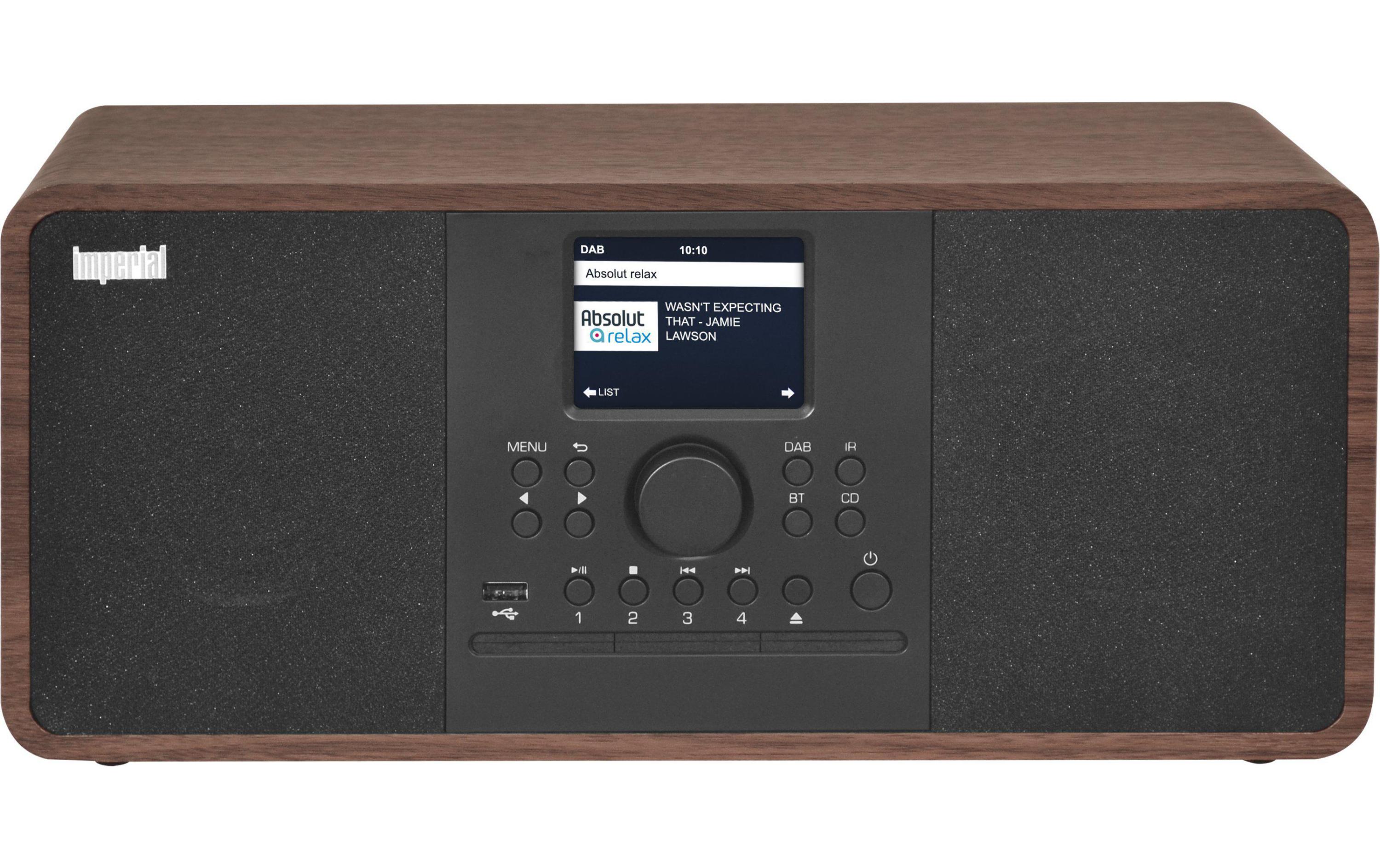Radio/CD-Player Dabman i205 CD Braun<br>Hybrid-Stereo-Radio für Internet-, DAB+, UKW-Radioempfang, mit umfangreichem Streamingportal, Bluetooth 5.0, UPnP und vielen benutzerfreundlichen Features