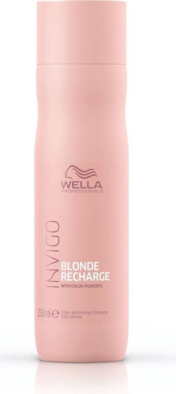 Wella Professionals Color Recharge Cool Blond Shampoo 1000ML - Normale shampoo vrouwen - Voor Alle haartypes
