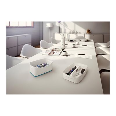 Leitz MyBox - Bac de rangement - blanc/bleu