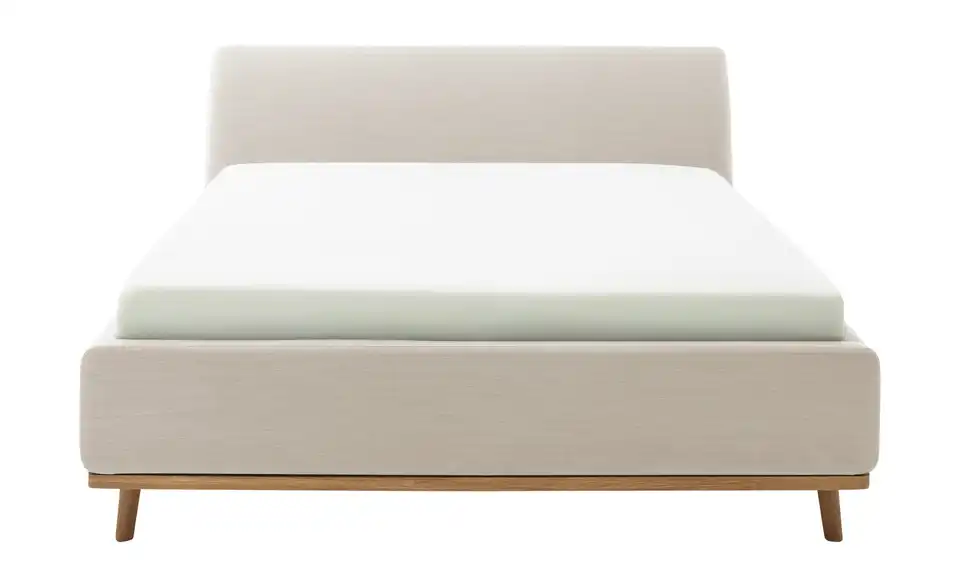 Polsterbettgestell Merla Beige 160 cm