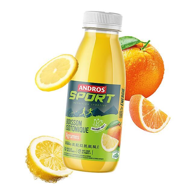ANDROS SPORT - BOISSON ISOTONIQUE AGRUMES 50 CL