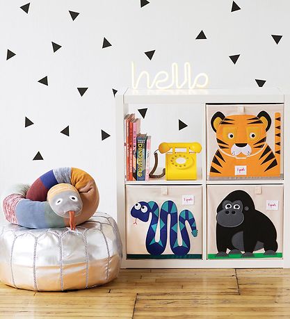 3 Sprouts Aufbewahrungsbox - 33x33x33 - Tiger
