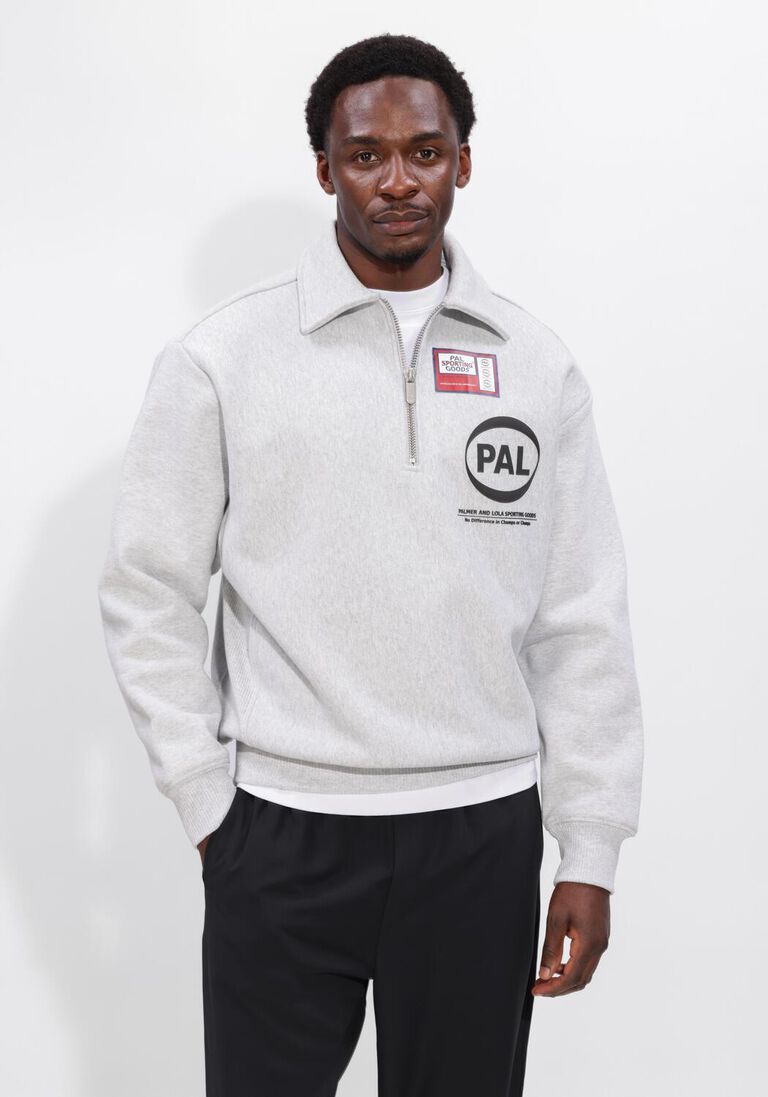 grijze pal sporting goods trui pre game half zip