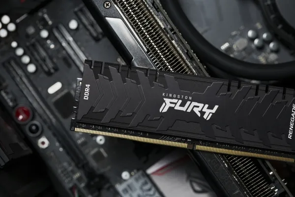 Kingston FURY Renegade - DDR4 - sæt - 16 GB: 2 x 8 GB - DIMM 288-PIN - 5333 MHz / PC4-42600 - CL20 - 1.6 V - ikke bufferet - ikke-ECC - sort