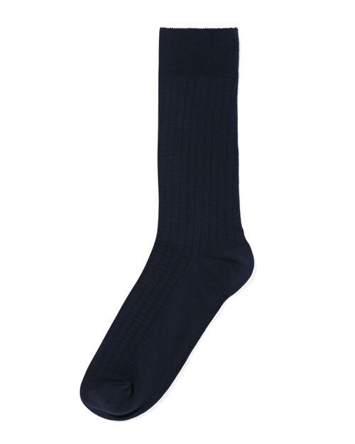 chaussettes texturées bleu foncé pour hommes bleu