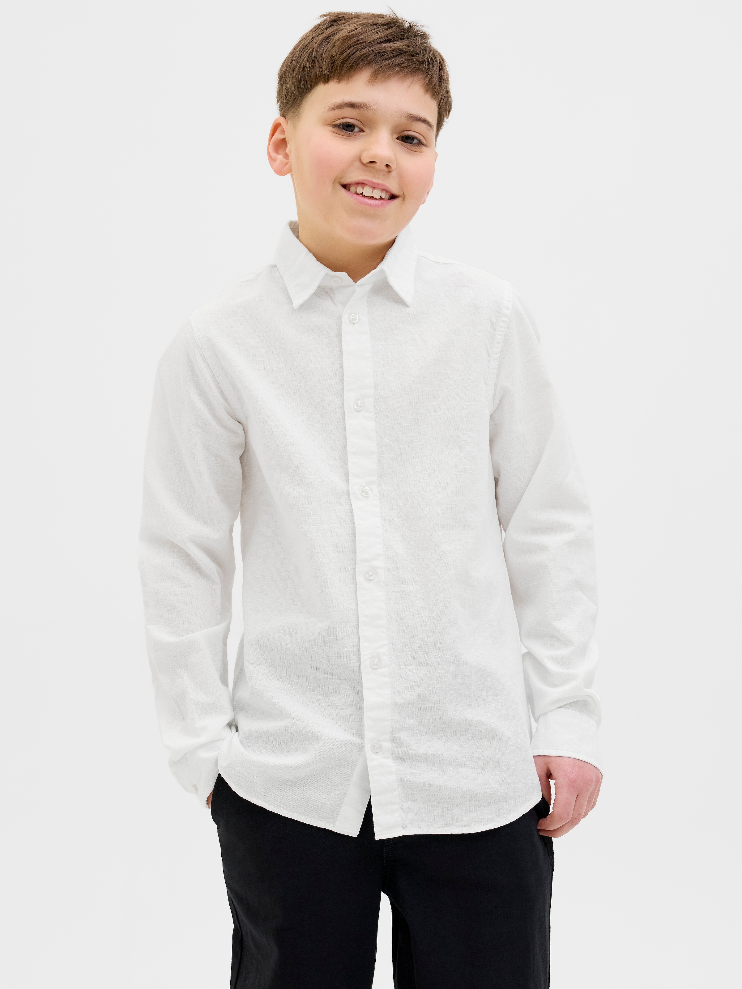 Jack & Jones Junior Langarmhemd »JJEBREEZE SHIRT LS SN JNR«