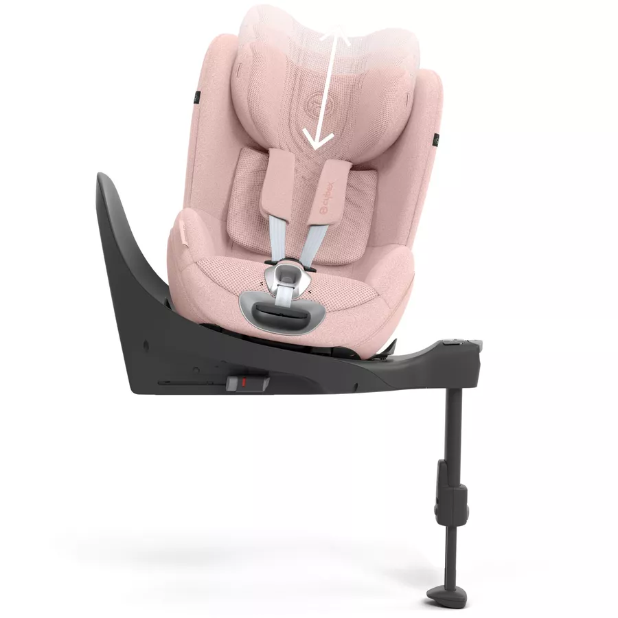 cybex PLATINUM Reboarder Sirona T I-Size Peach Pink Plus mit Basisstation Base T