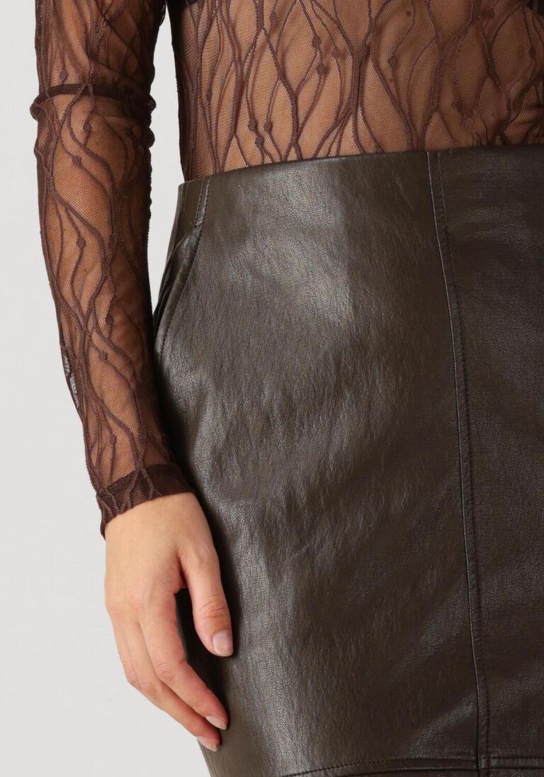 bruine co'couture midirok gitt floor skirt