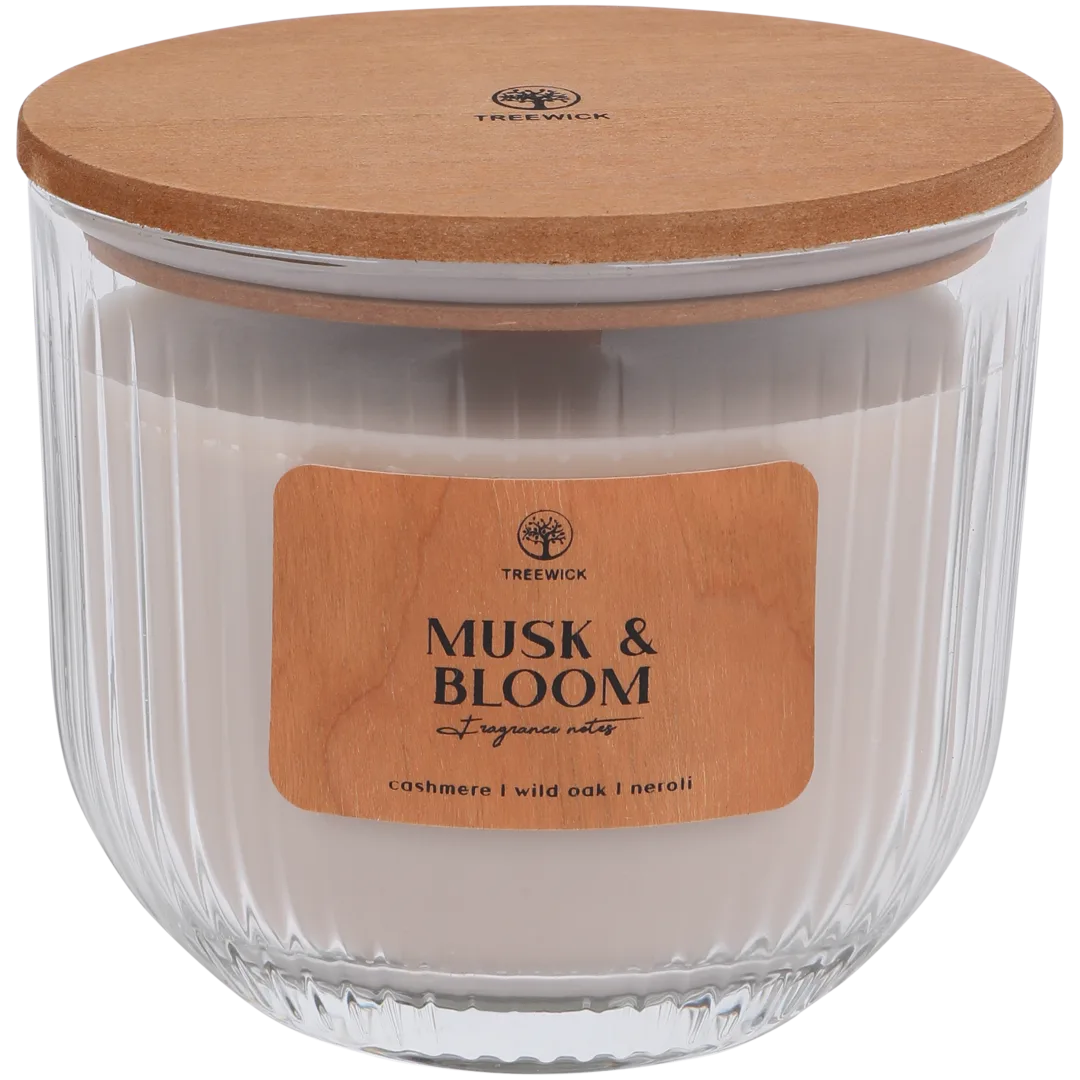 Bougie parfumée avec une mèche en bois Treewick