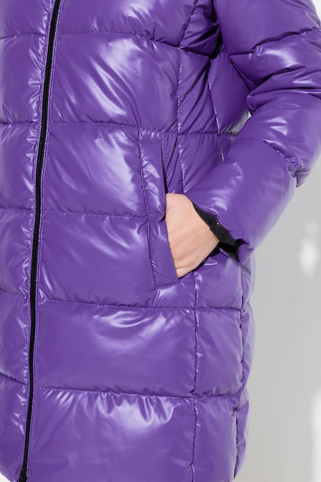 Steppjacke, Kapuze, 2-Wege-Zipper