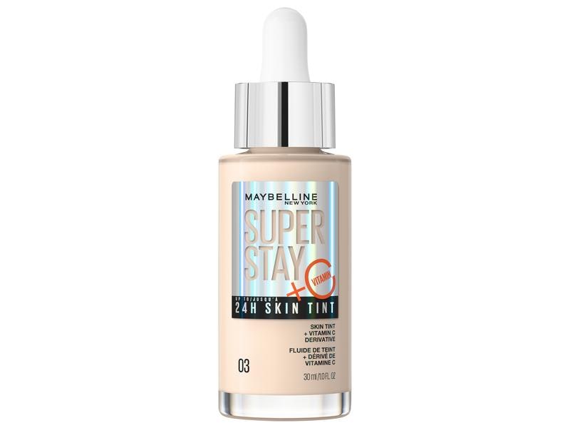 Maybelline Foundation Superstay 24H Glow 03 True Ivory Leichtes Make-up für 24 Stunden lang strahlende Haut, ohne zu beschweren