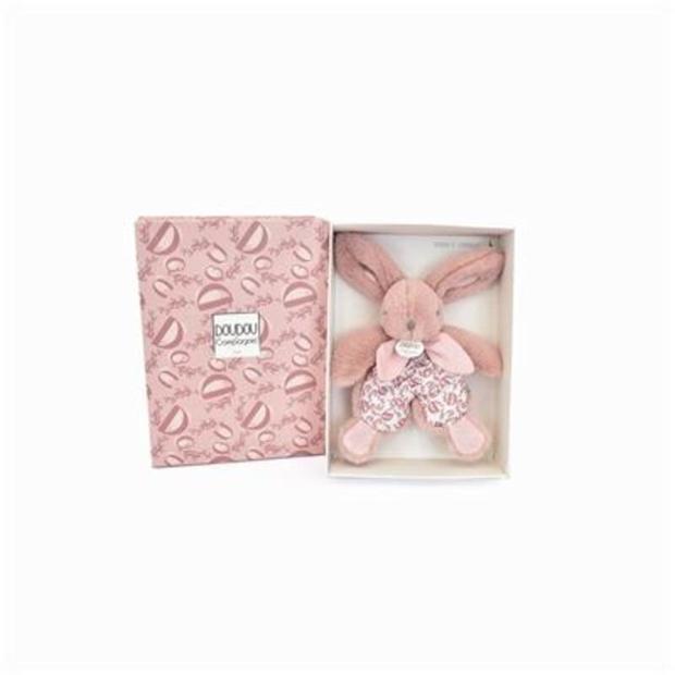 Lapin doudou PM - Rose - DOUDOU ET COMPAGNIE