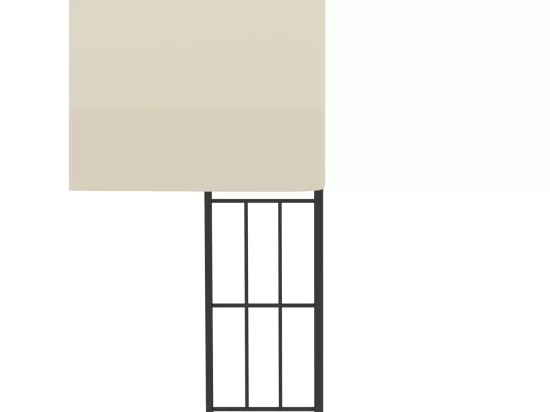 Belvédère mural 3x4 m Crème Tissu