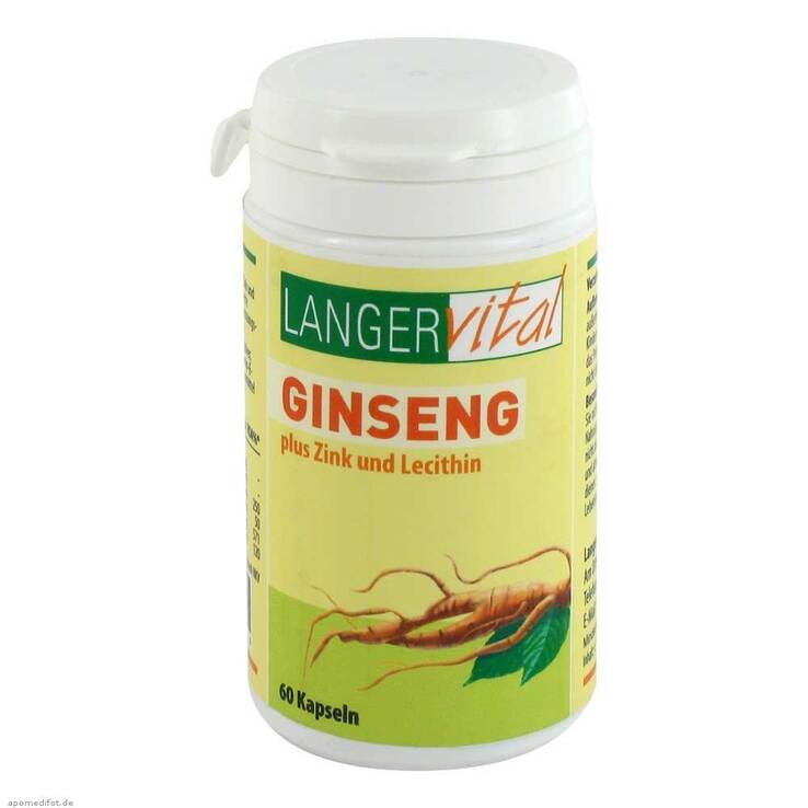 Ginseng 200 mg Lecithin Kapseln, 60 St
