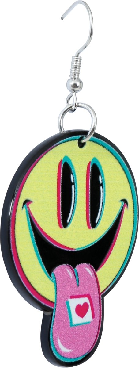Smiley Oorbellen 2st