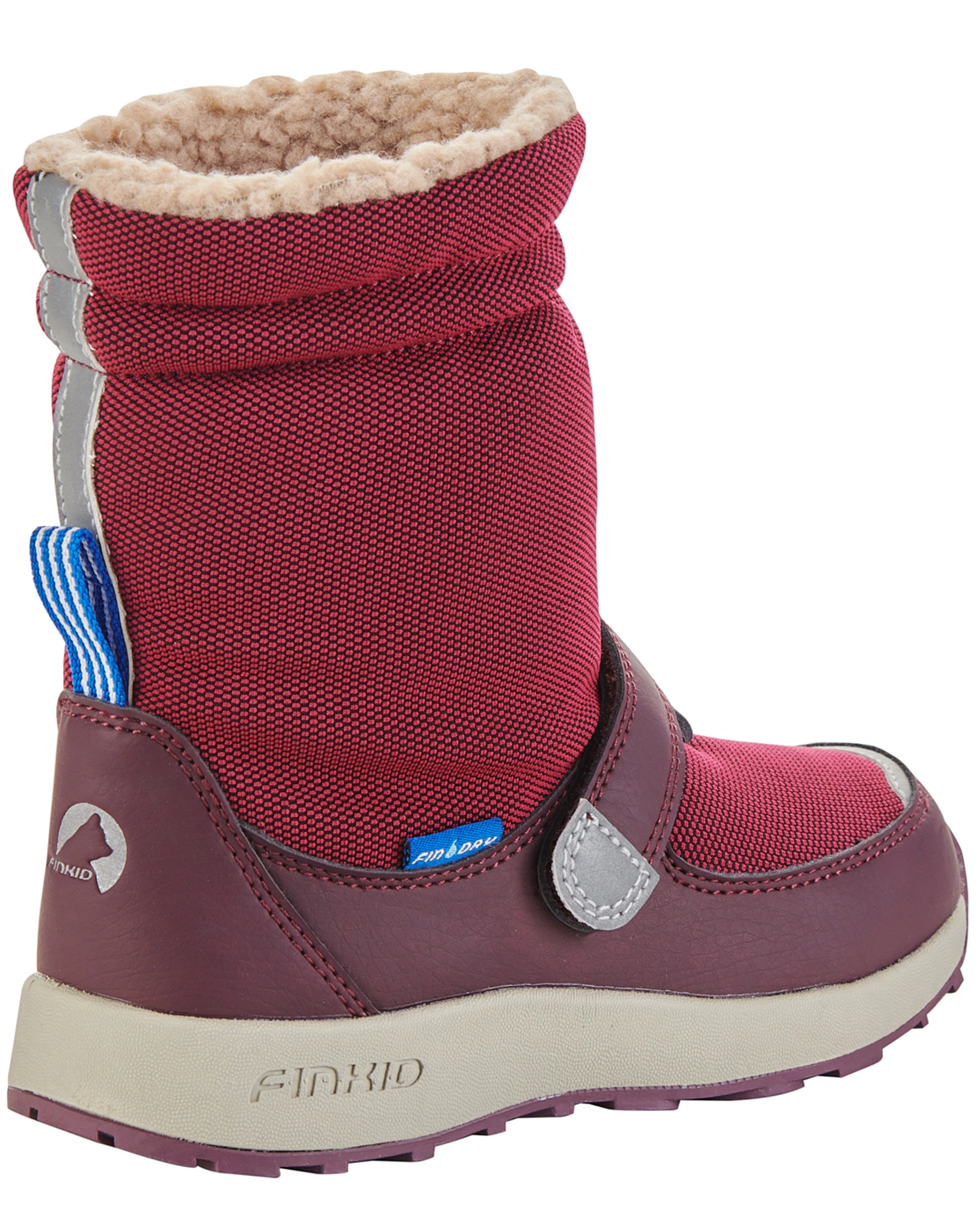Winterstiefel PEURA in beet red/eggplant