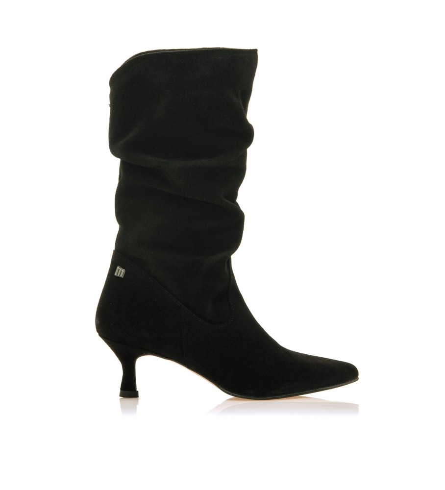 Botas Mustang Indie de couro preto