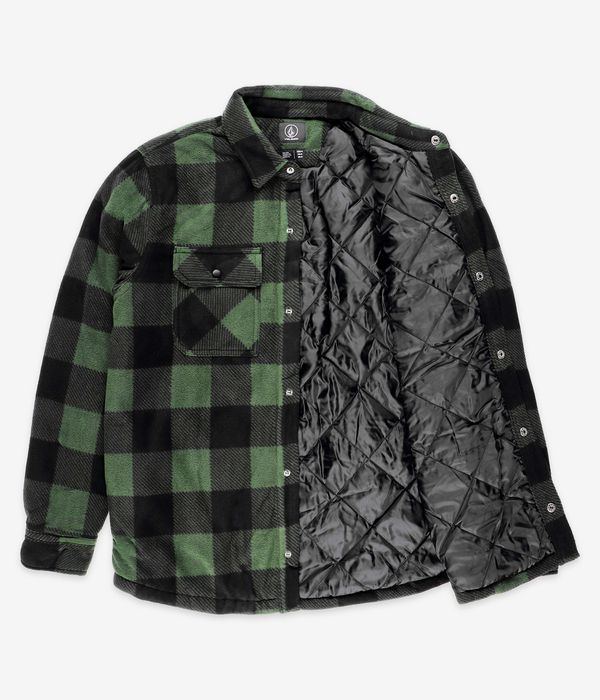 Volcom Bowered Fleece Hemd (dark pine)