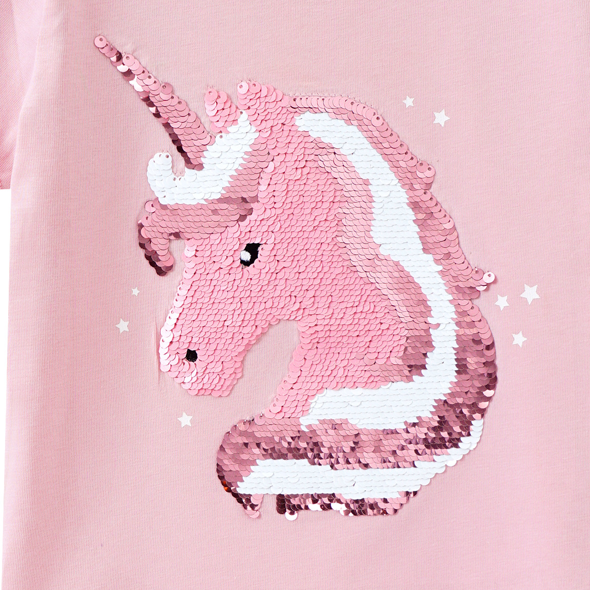 Topolino Mädchen T-Shirt mit Wendepailletten rosa