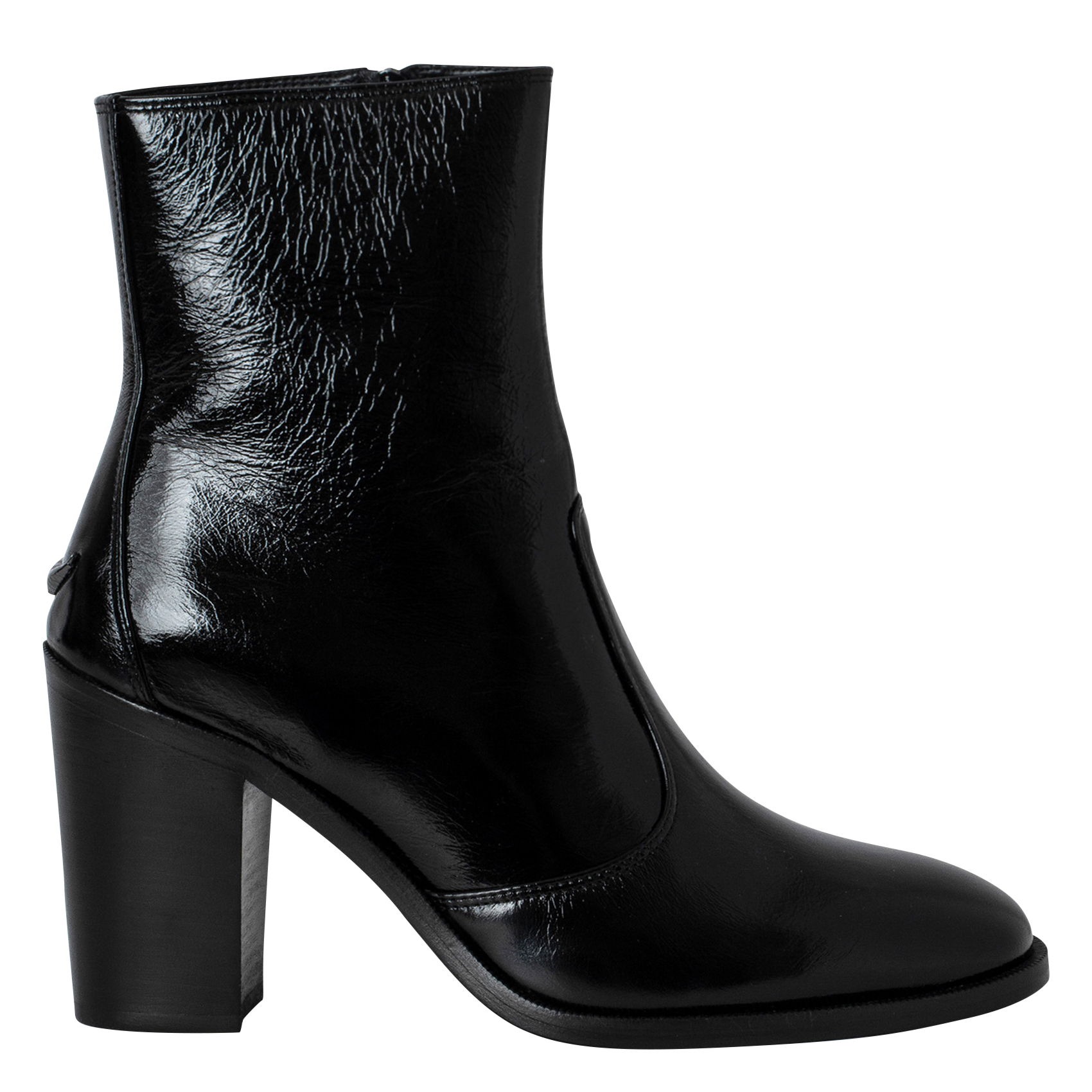 PREISER - Bottines en cuir vernis | Noir