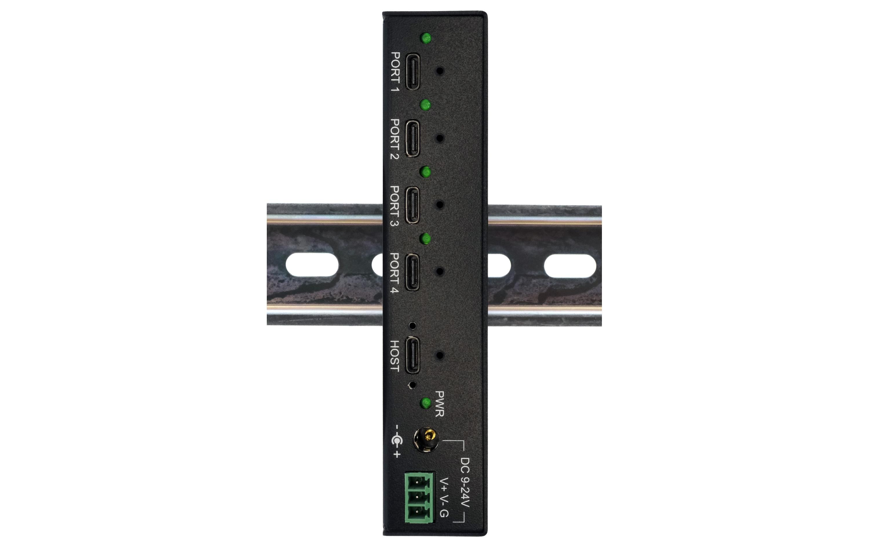 USB-Hub EX-12294HMS<br>4 Port USB 3.2 Gen 2 x 1 Metall HUB mit 4x USB-C Anschlüssen