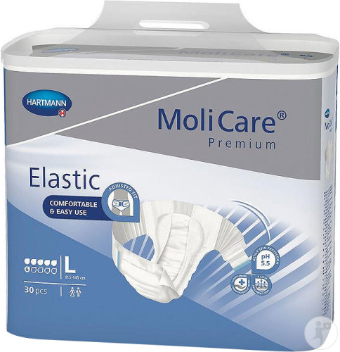 Molicare Premium Elastic Slip 6 Gouttes Taille L Incontinence Modérée 30 Pièces