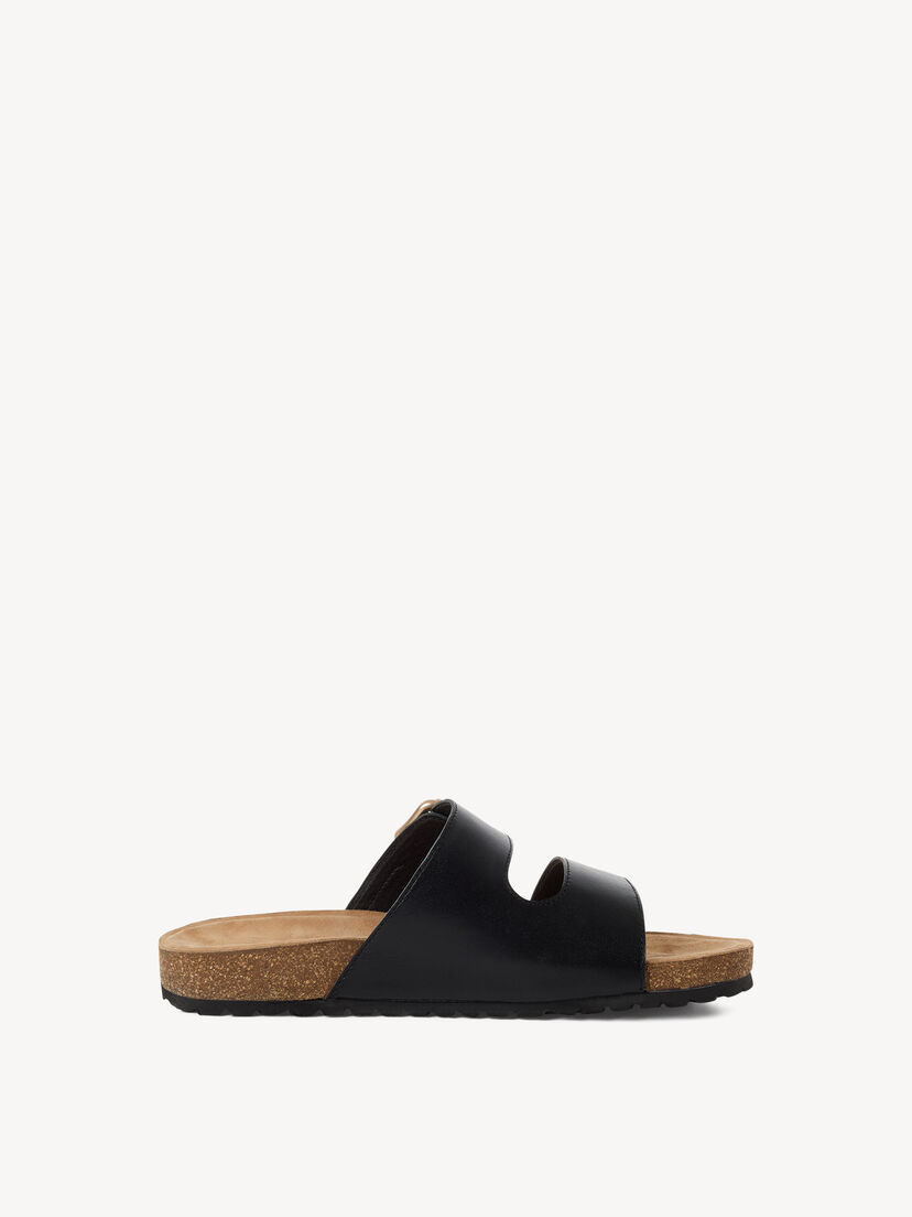 Leren Slipper - zwart