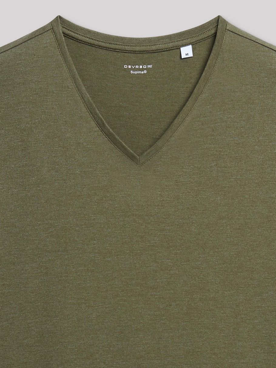 Tee-shirt col v uni