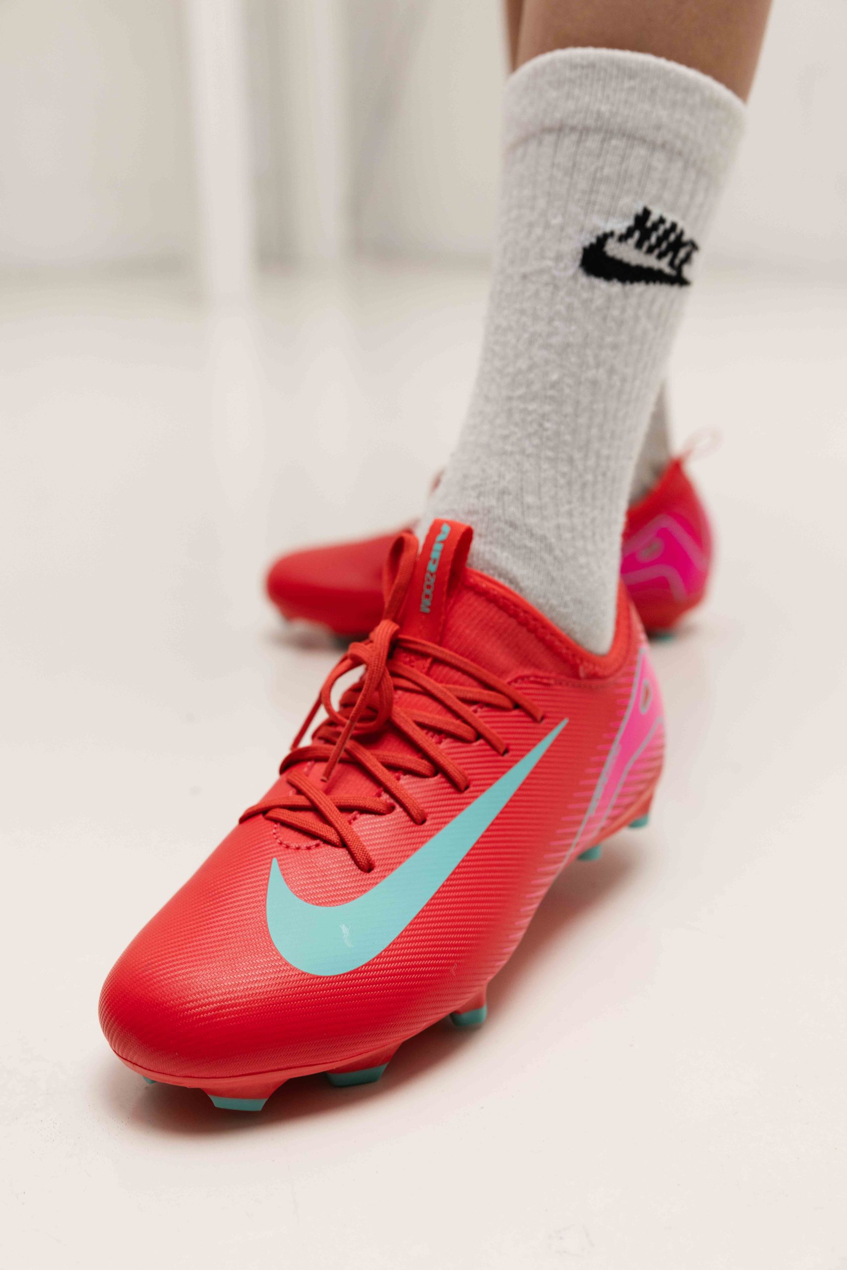 Nike Zoom Mercurial Vapor 16 Academy FG/MG Voetbalschoenen Junior Rood