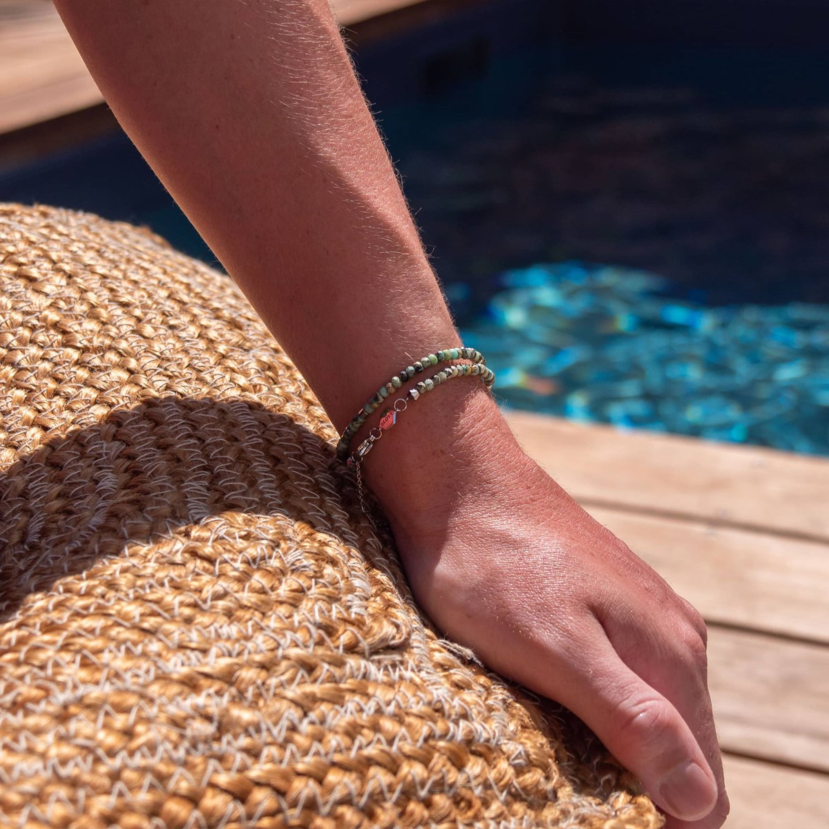 Bracelet Lumia en pierres naturelles Turquoise Africain