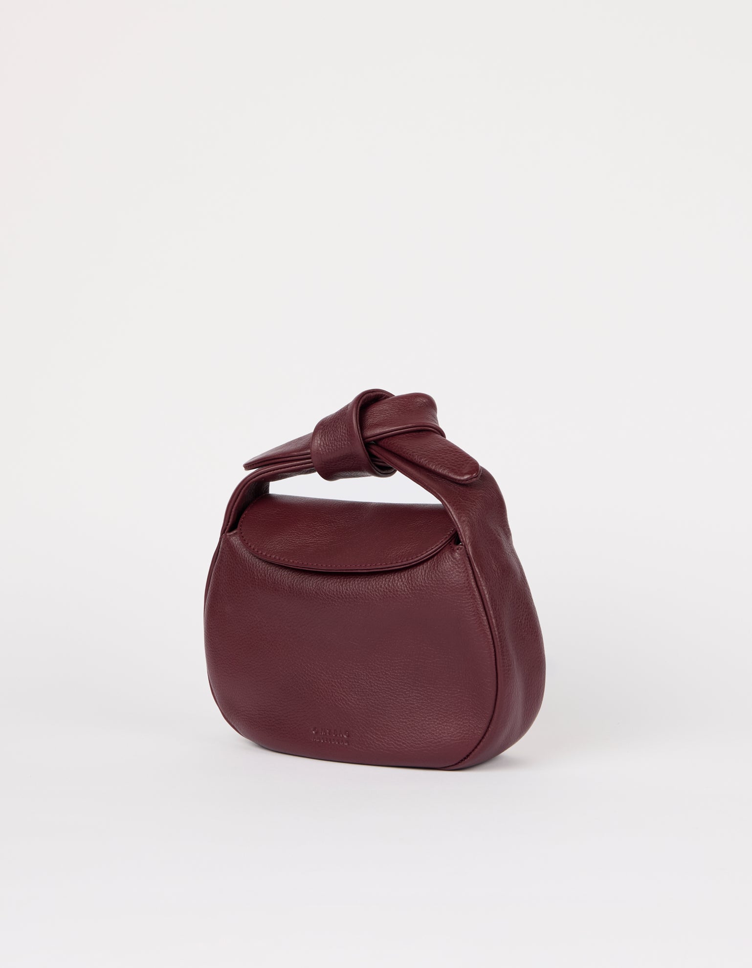 Coco Croissant - Dark Cherry Soft Grain Leather