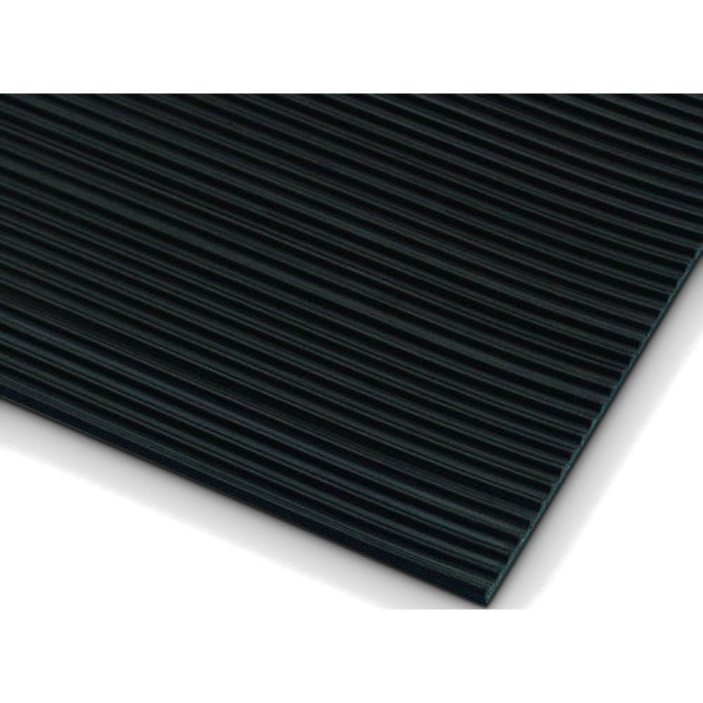 Adam Hall 85900B rubberen kabelmat geribbeld 1x8 meter zwart