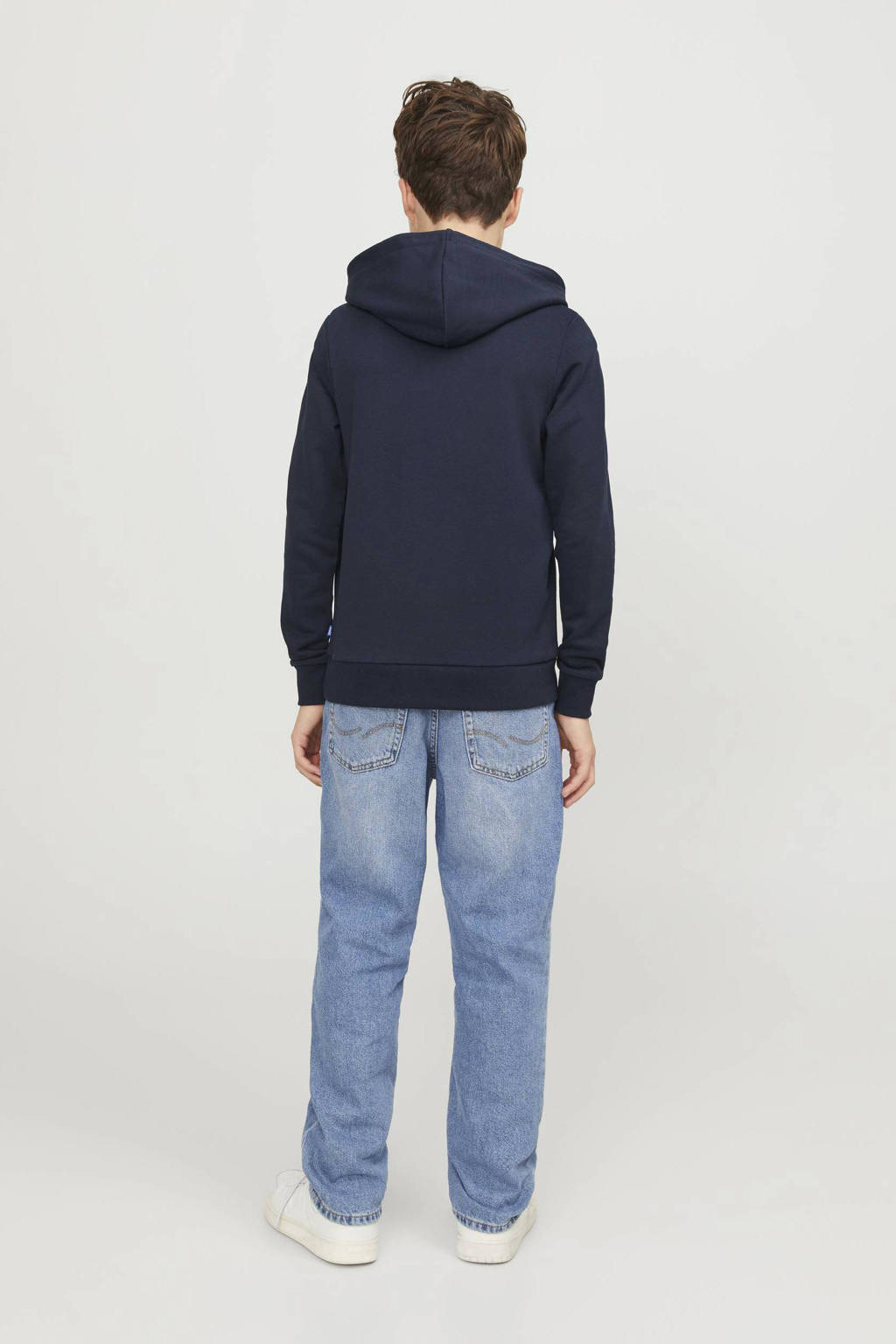 JACK & JONES hoodie JJEBRADLEY donkerblauw