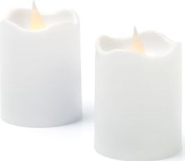 Lumineo - Led Kaars - Wit - Set van 6 - Oplaadbaar met 3D Vlameffect