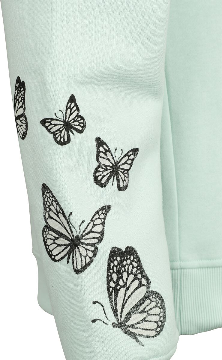 Veste à Capuche - Crânes & Papillons | Full Volume by EMP Sweat-shirt zippé à capuche