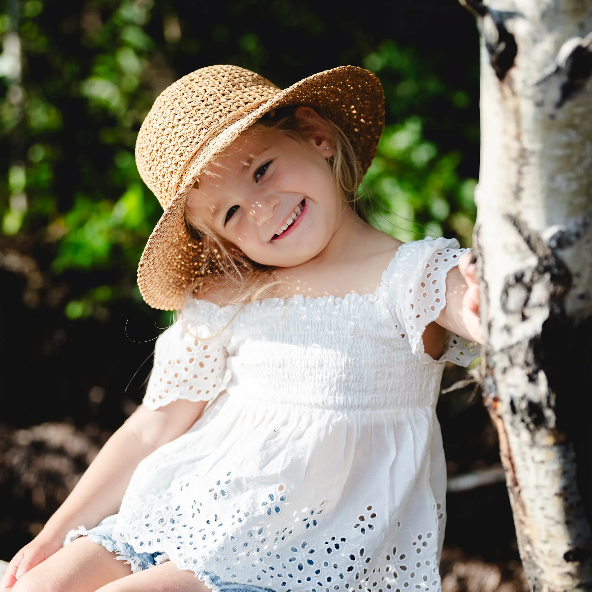Calikids Chapeau Paille Fleur 9mois-3ans