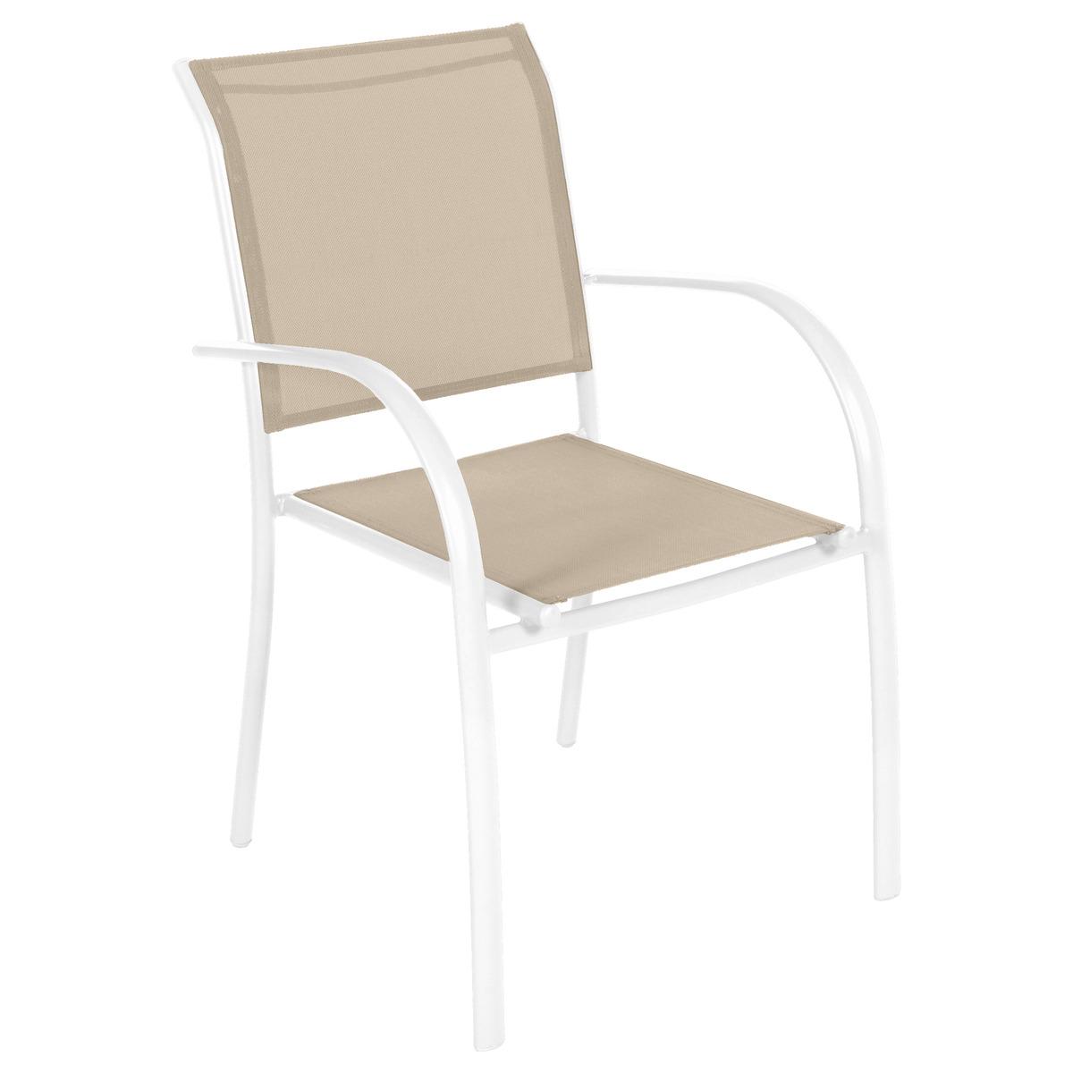 FAUTEUIL PIAZZA LIN BLANC