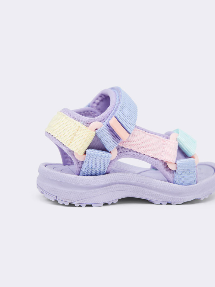 Sandália esportiva multicolorida - Malva