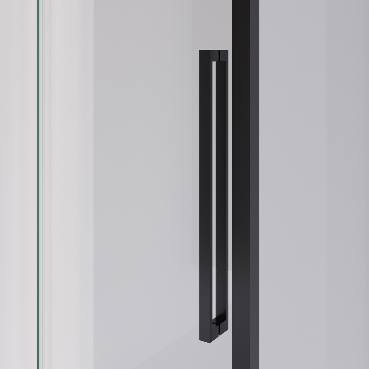 Brauer Season douchecabine met schuifdeur 100x100cm zwart mat