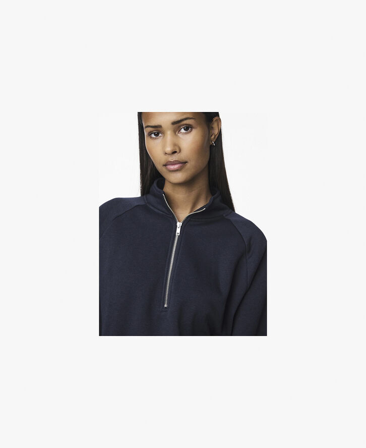 Pieces PCCHILLI LS HALF ZIP SWEAT NOOS BC Sky captain