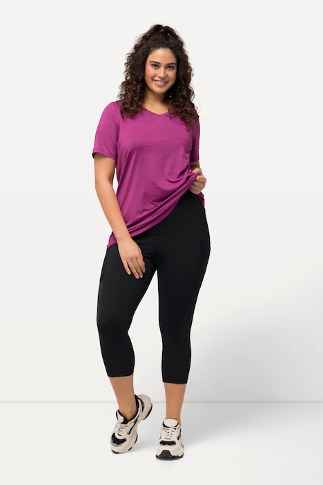 3/4-Leggings, wadenlang, High Waist, schnelltrocknend