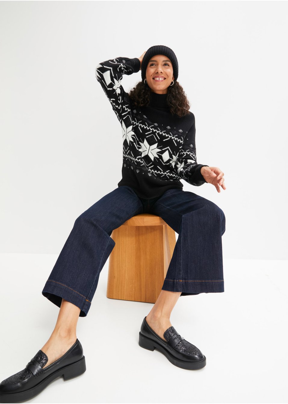 Pull norvégien avec paillettes