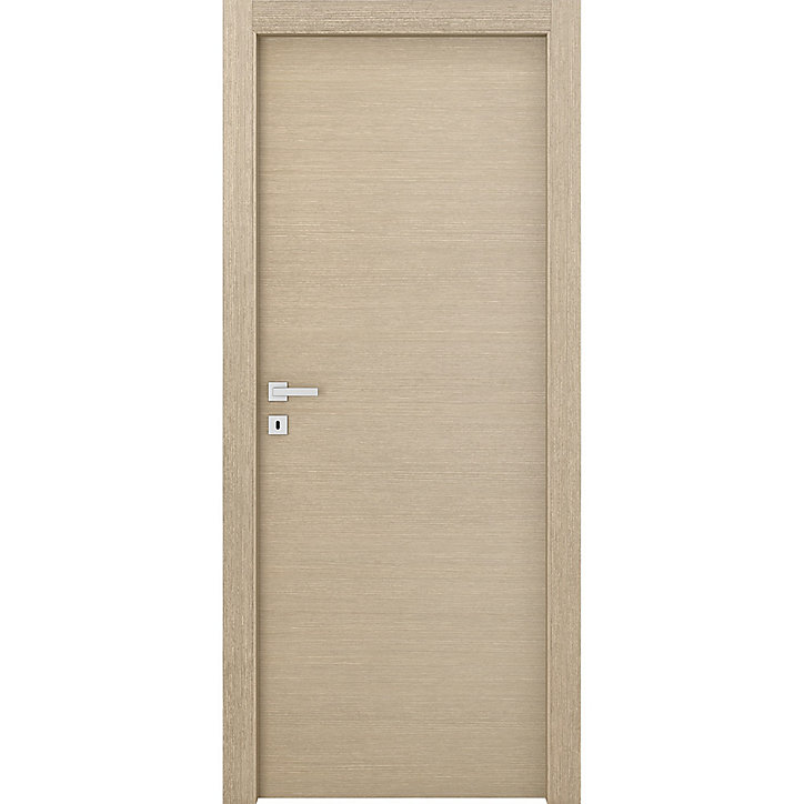 Bloc-porte Alexia bois naturel H.204 x l.83 cm, poussant droit