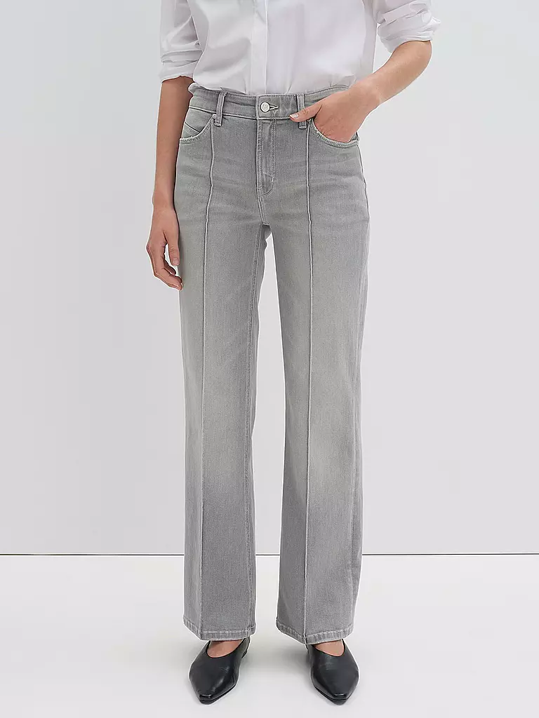 SOMEDAY Jeans Wide Fit CARIE LINE grau