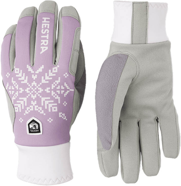 XC Primaloft Gloves Dame Syringa Print