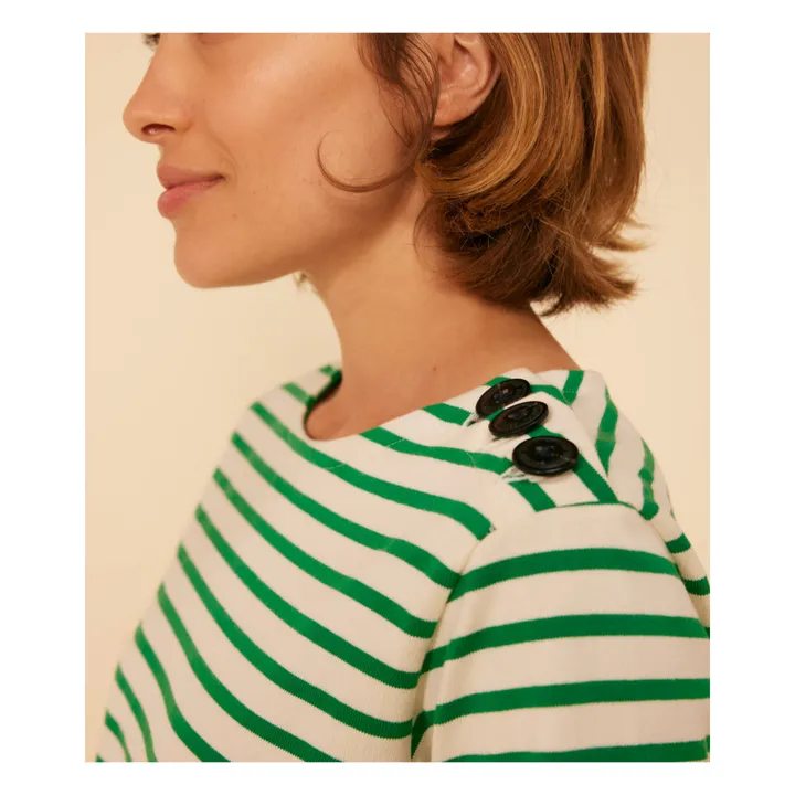 Petit Bateau Marinière Majorel - Collection Femme | Vert