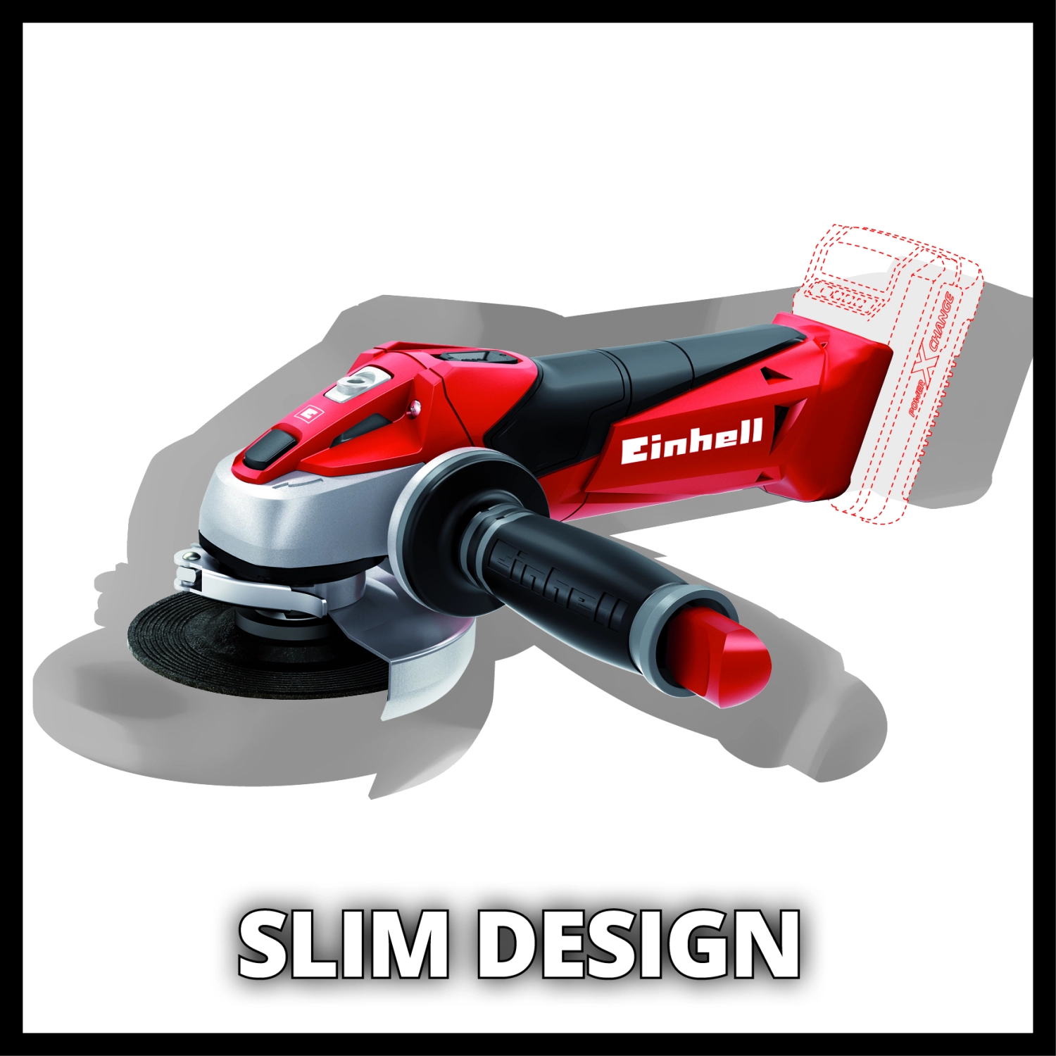 Einhell TE-AG 18 LI - SOLO 18V Li-Ion Accu haakse slijper body - 115mm
