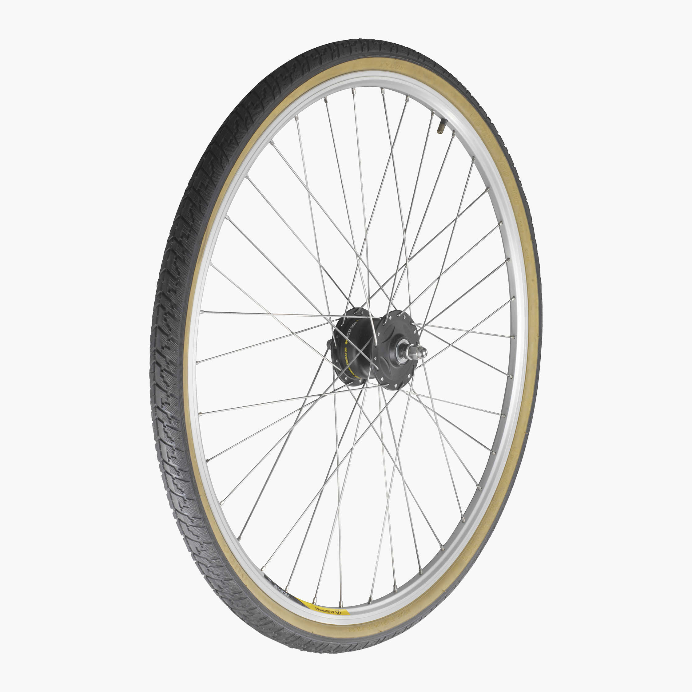 SYKKELHJUL MED NAVDYNAMO 28