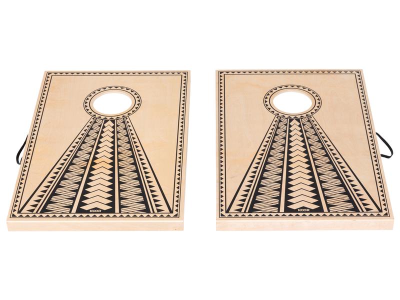 KOOR Cornhole mit 2 Boards Geschicklichkeitsspiel für die ganze Familie