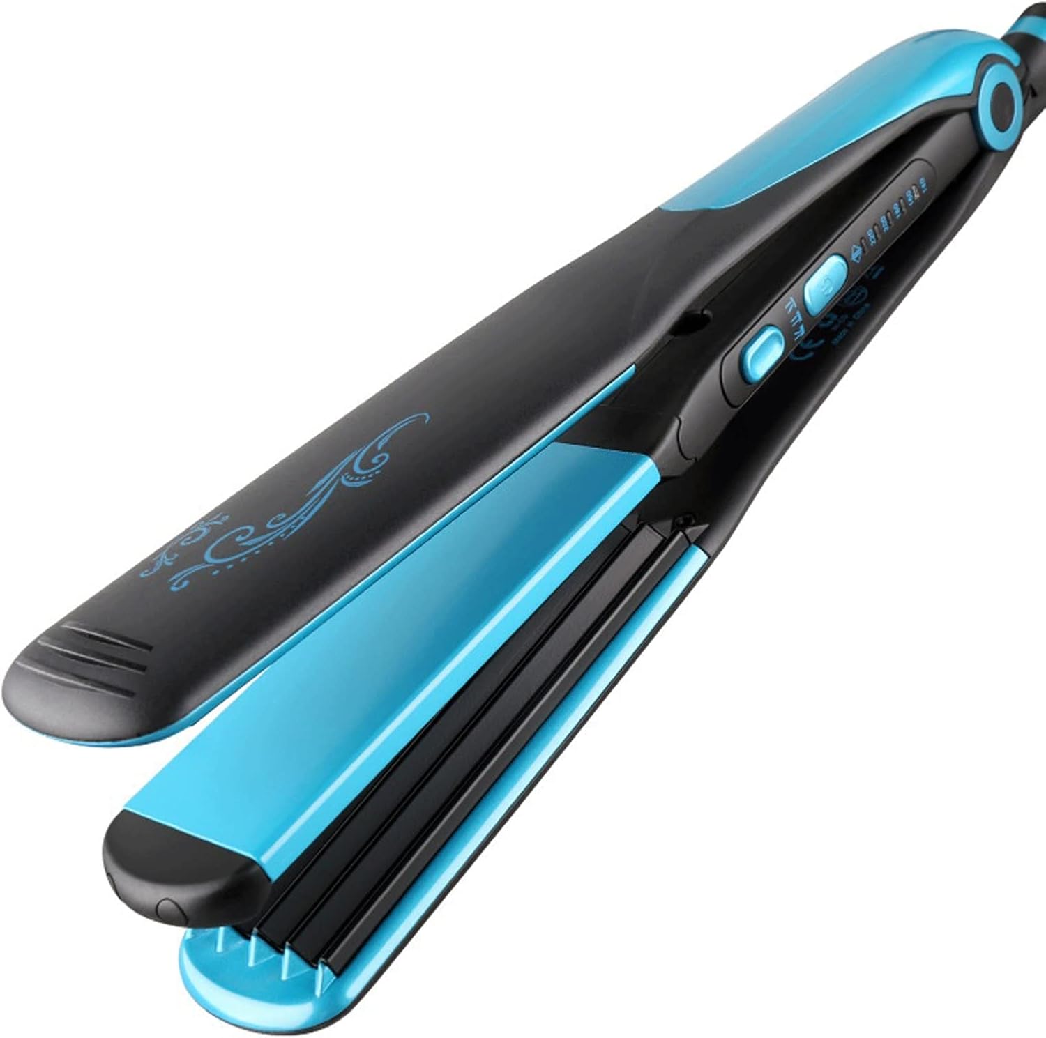 KKMNDE Baguettes à friser Les Cheveux, Fer à friser à Double Usage 2 en 1, ne blesse Pas Les Cheveux, Pince à mas, Outil de Coiffure